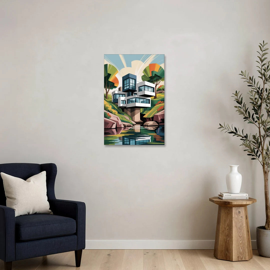 Habitat 67 Architecture - Canvas Wall Art - Sofa - 20x30