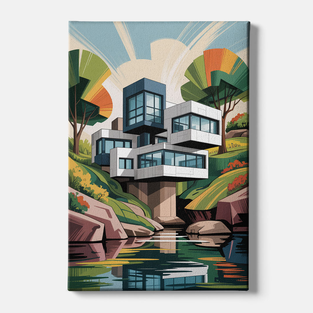 Habitat 67 Architecture - Canvas Wall Art