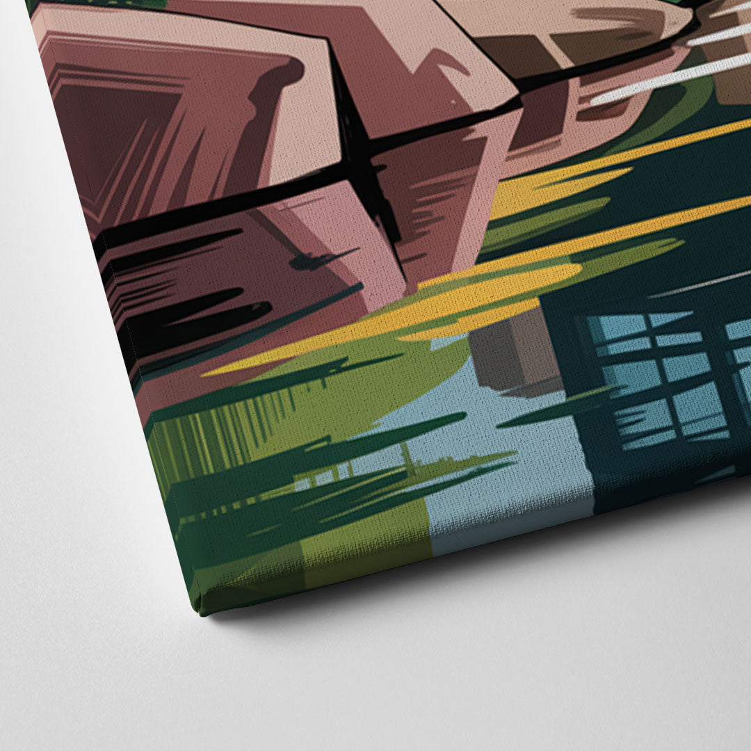 Habitat 67 Architecture Canvas Close Up