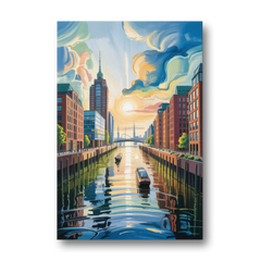 HafenCity Horizon - Canvas Wall Art - Front