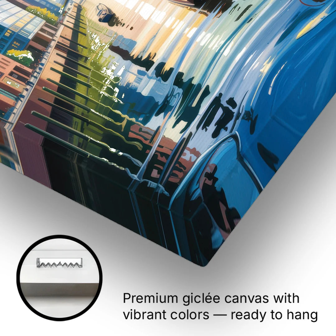 HafenCity Horizon - Canvas Wall Art - Gallery Wrap Corner
