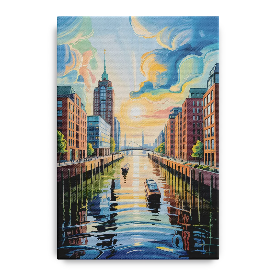 HafenCity Horizon Front - Canvas Wall Art
