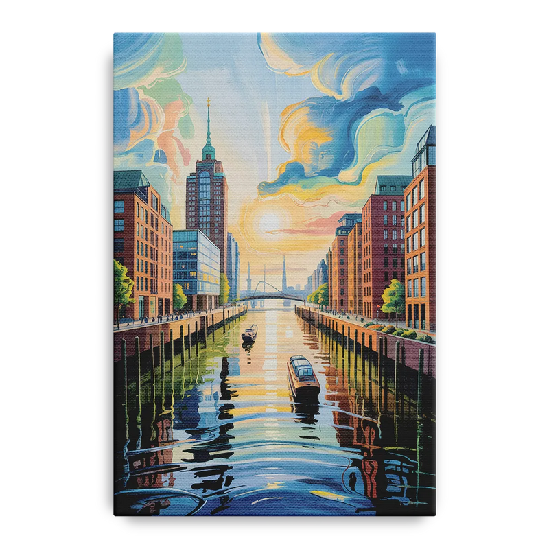HafenCity Horizon Front - Canvas Wall Art