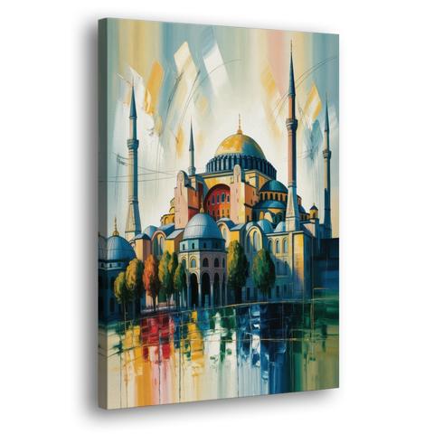 Hagia Sophia Splendor - Canvas Wall Art - Side