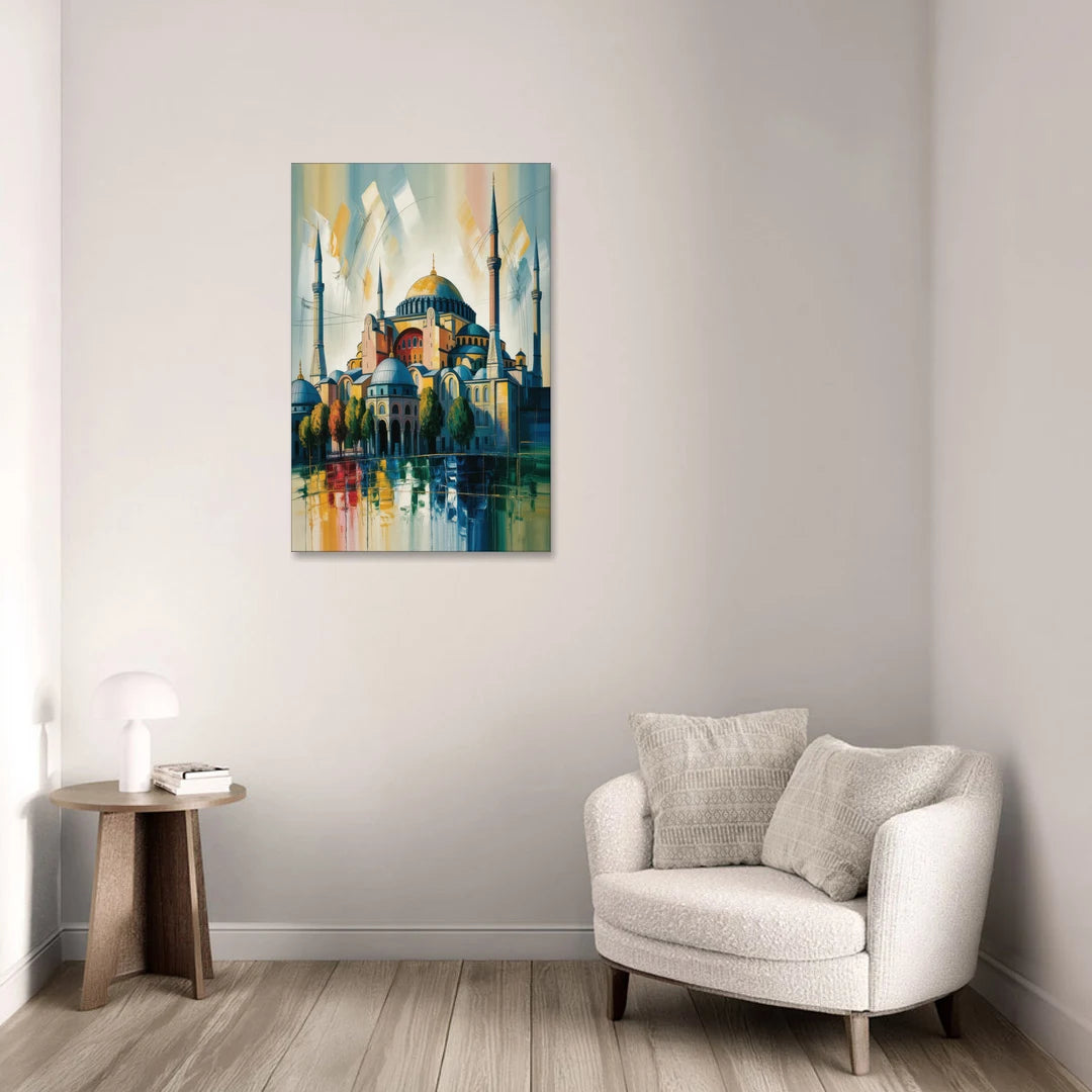 Hagia Sophia Splendor - Canvas Wall Art - Sofa - 24x36
