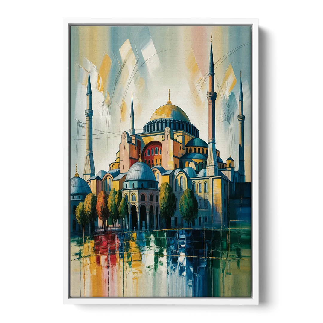 Hagia Sophia Splendor Front - White Canvas Wall Art