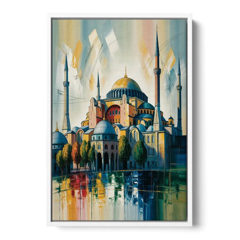 Hagia Sophia Splendor Front - White Canvas Wall Art