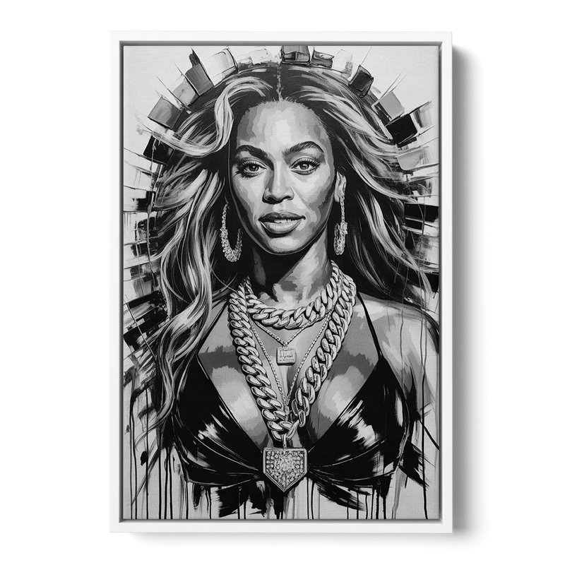 Halo Front - White Canvas Wall Art