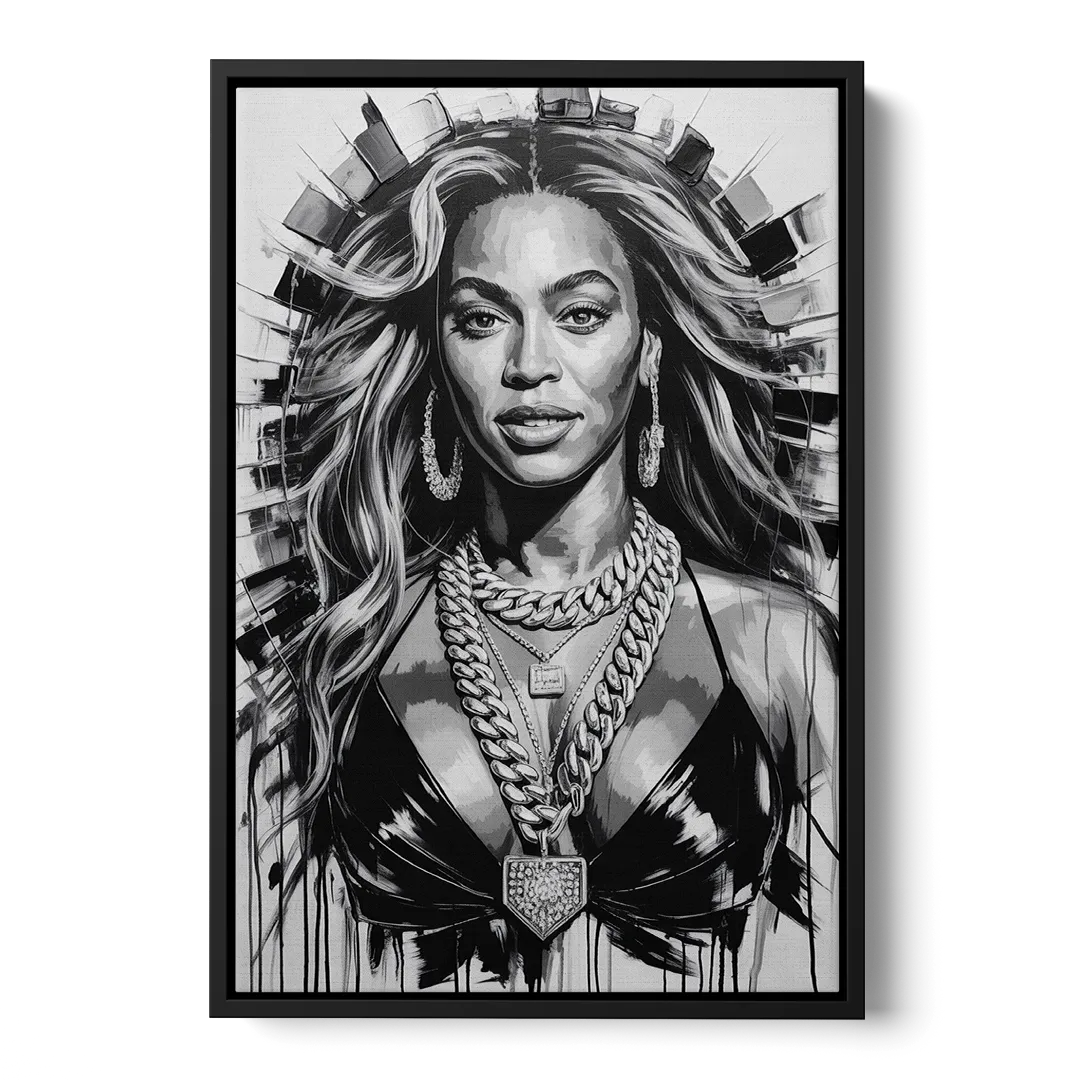 Halo Front - Black Canvas Wall Art