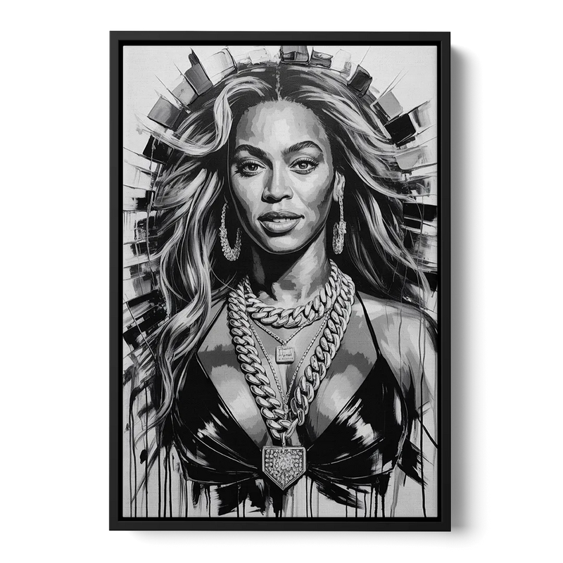 Halo Front - Black Canvas Wall Art