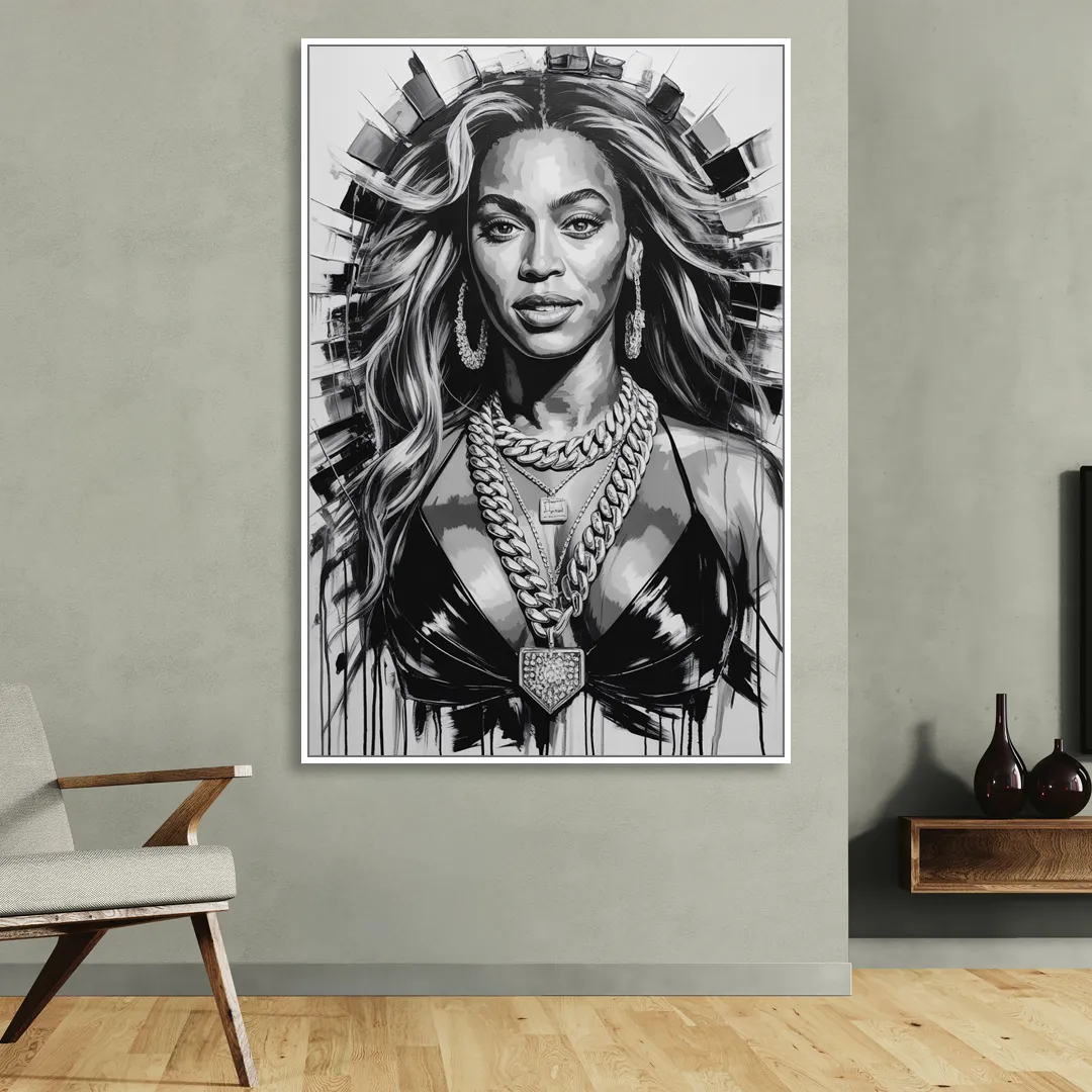 Halo Sitting Room - White Canvas Wall Art