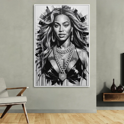 Halo Sitting Room - White Canvas Wall Art