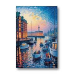 Harbor Lights - Canvas Wall Art - Front