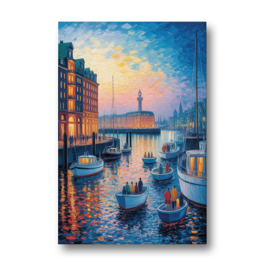 Harbor Lights - Canvas Wall Art - Front