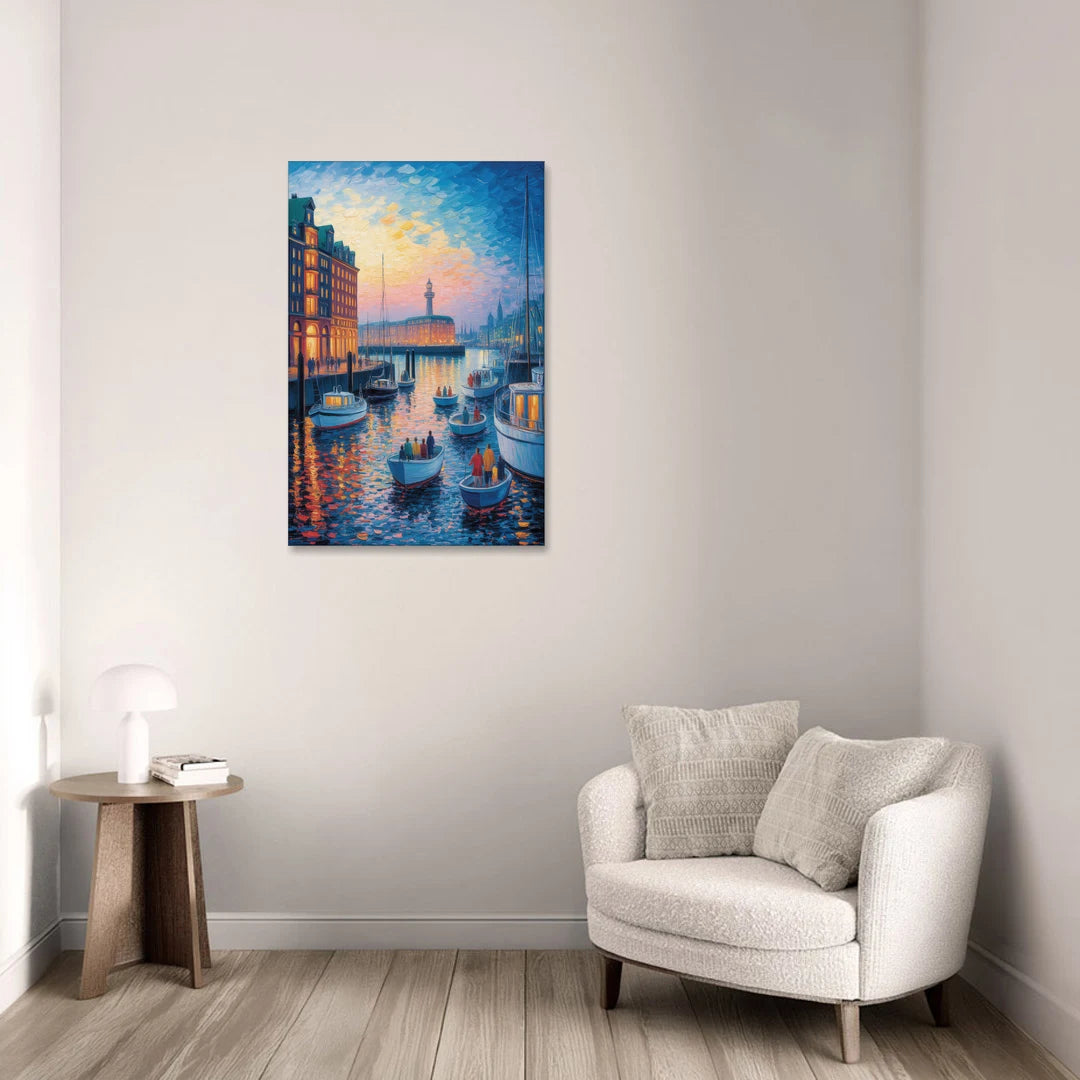 Harbor Lights - Canvas Wall Art - Sofa - 24x36