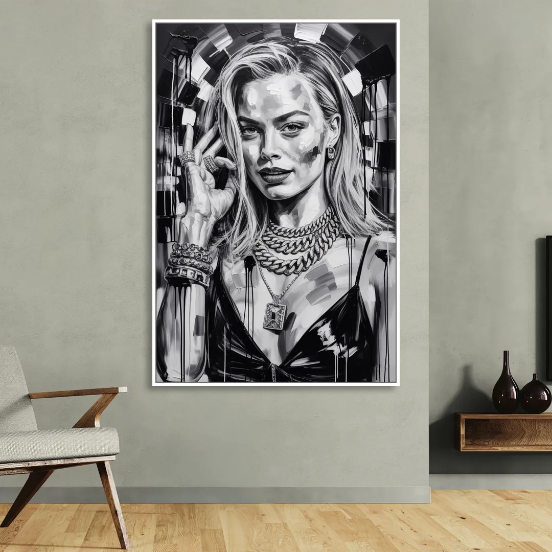 Harlequin Muse 2.0 Living Room - White Canvas Wall Art