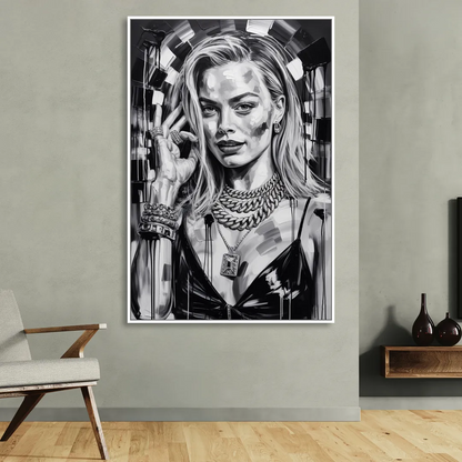 Harlequin Muse 2.0 Living Room - White Canvas Wall Art