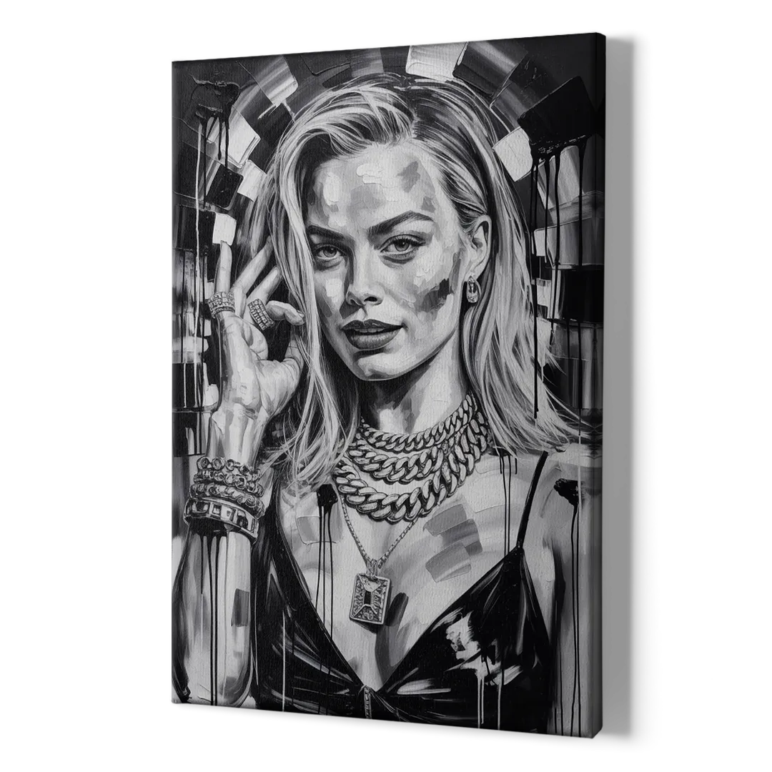 Harlequin Muse 2.0 - Canvas Print Art Sides