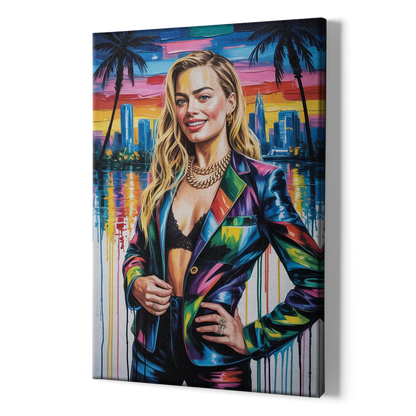 Harlequin Muse - Canvas Print Art Sides
