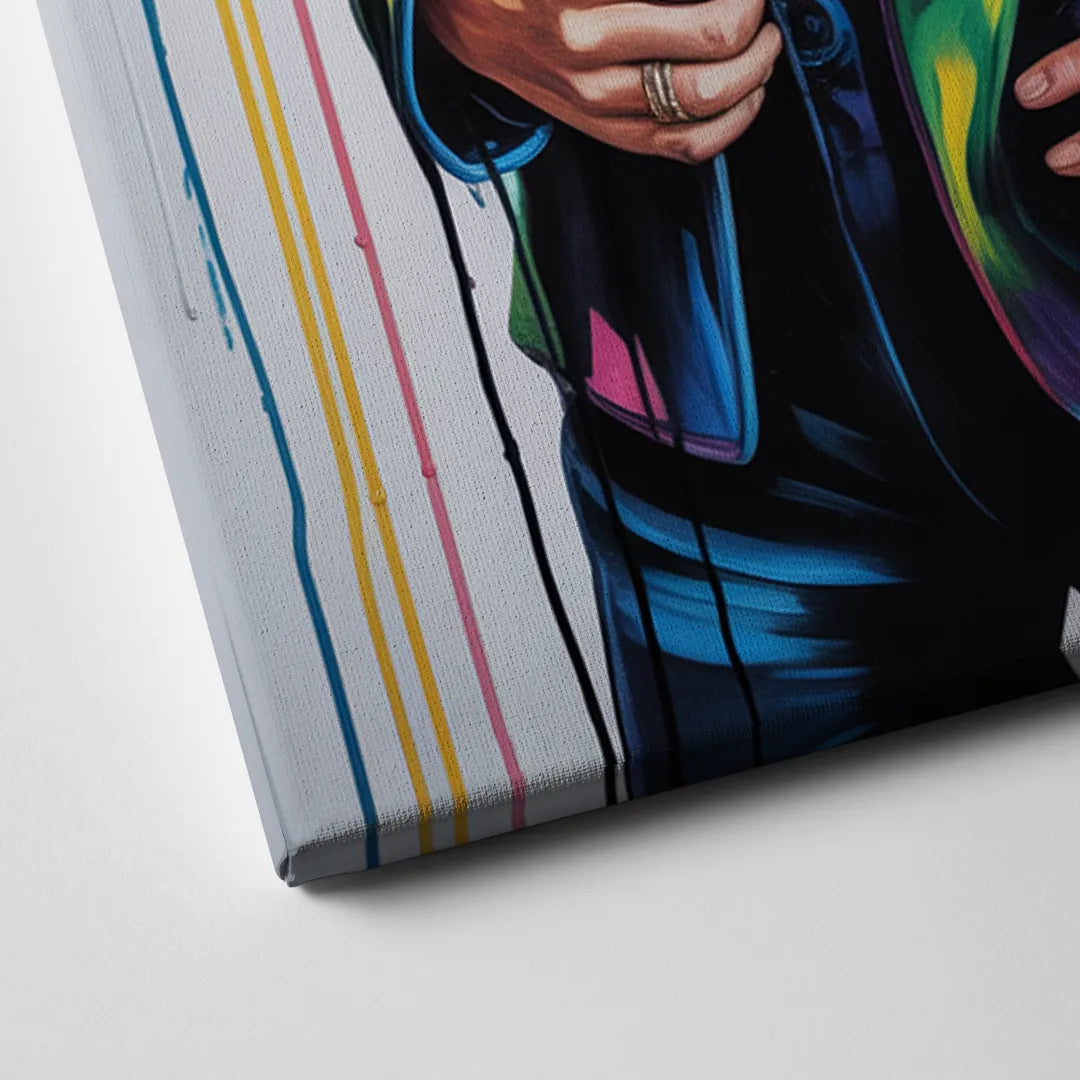 Harlequin Muse Canvas Close Up