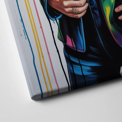 Harlequin Muse Canvas Close Up