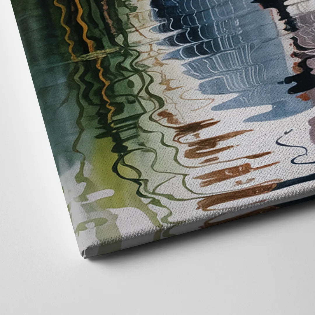 Harmonious Heron Habitat Canvas Close Up