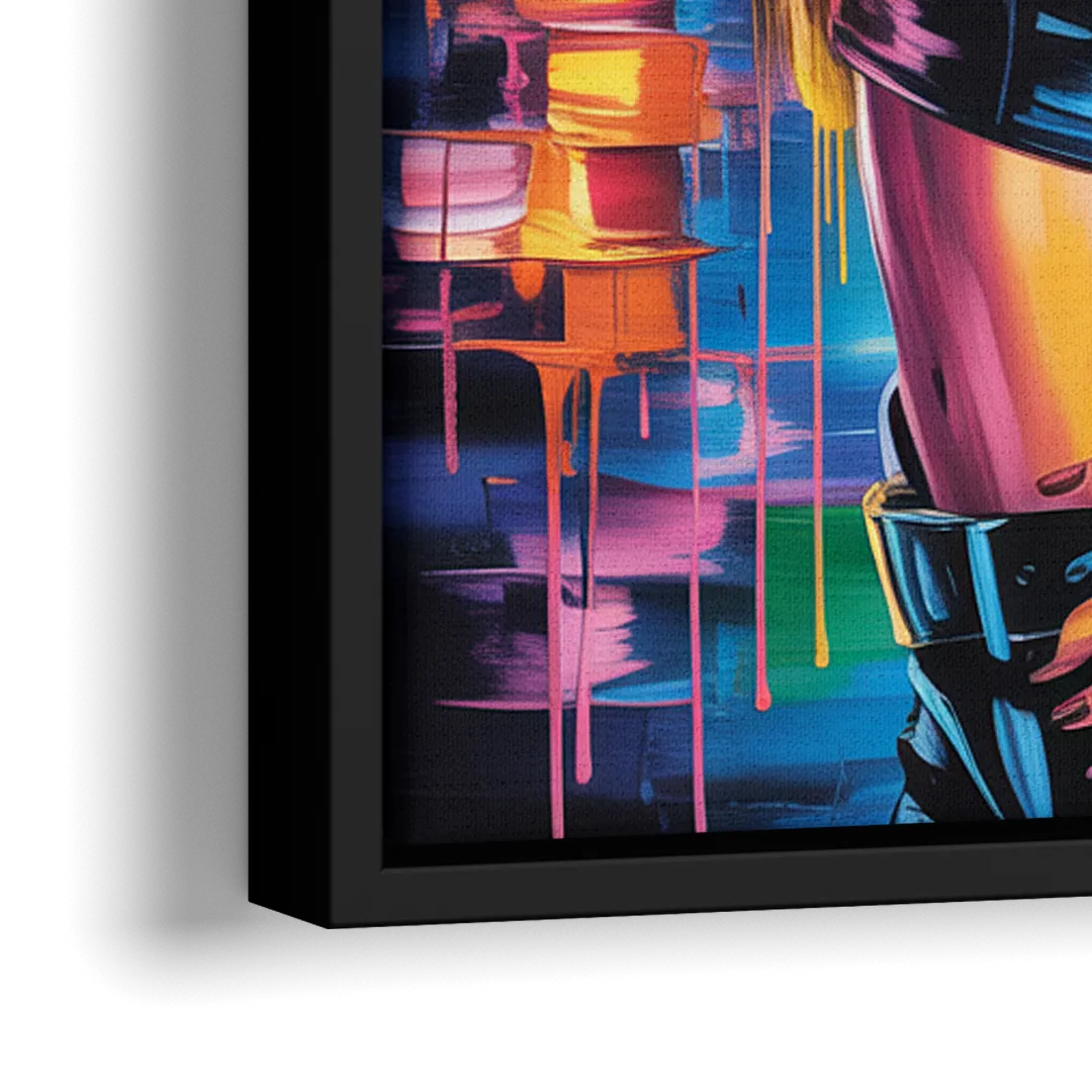 Heaven Tone 2.0 - Close-Up Black Frame Canvas