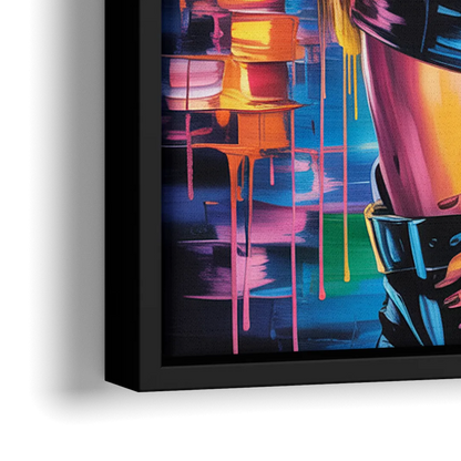 Heaven Tone 2.0 - Close-Up Black Frame Canvas