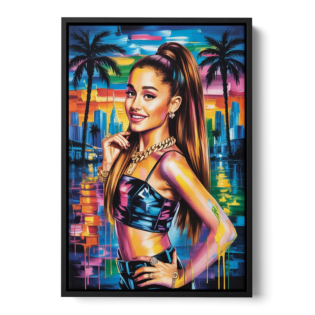 Heaven Tone 2.0 Front - Black Canvas Wall Art