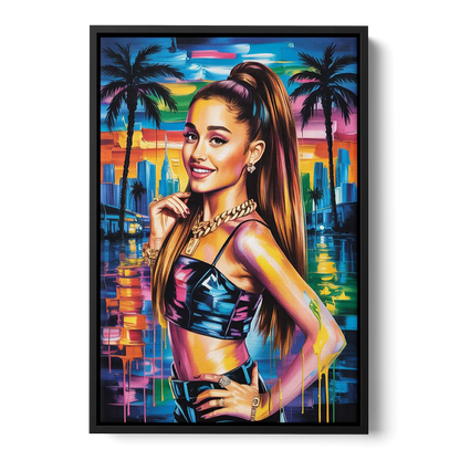 Heaven Tone 2.0 Front - Black Canvas Wall Art