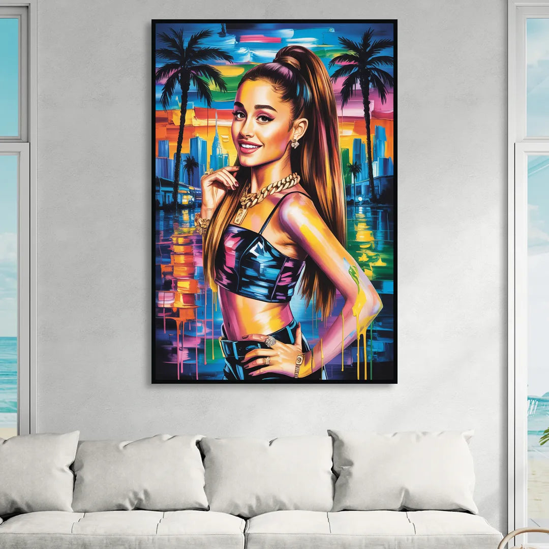 Heaven Tone 2.0 Living Room - Black Canvas Wall Art