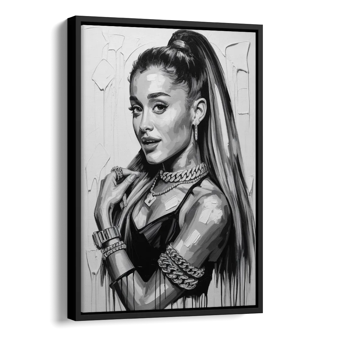 Heaven Tone Side - Black Canvas Wall Art