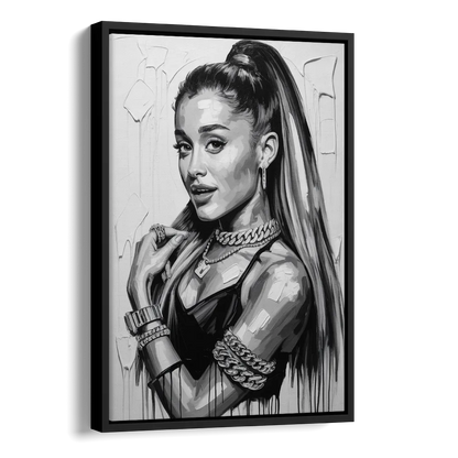 Heaven Tone Side - Black Canvas Wall Art