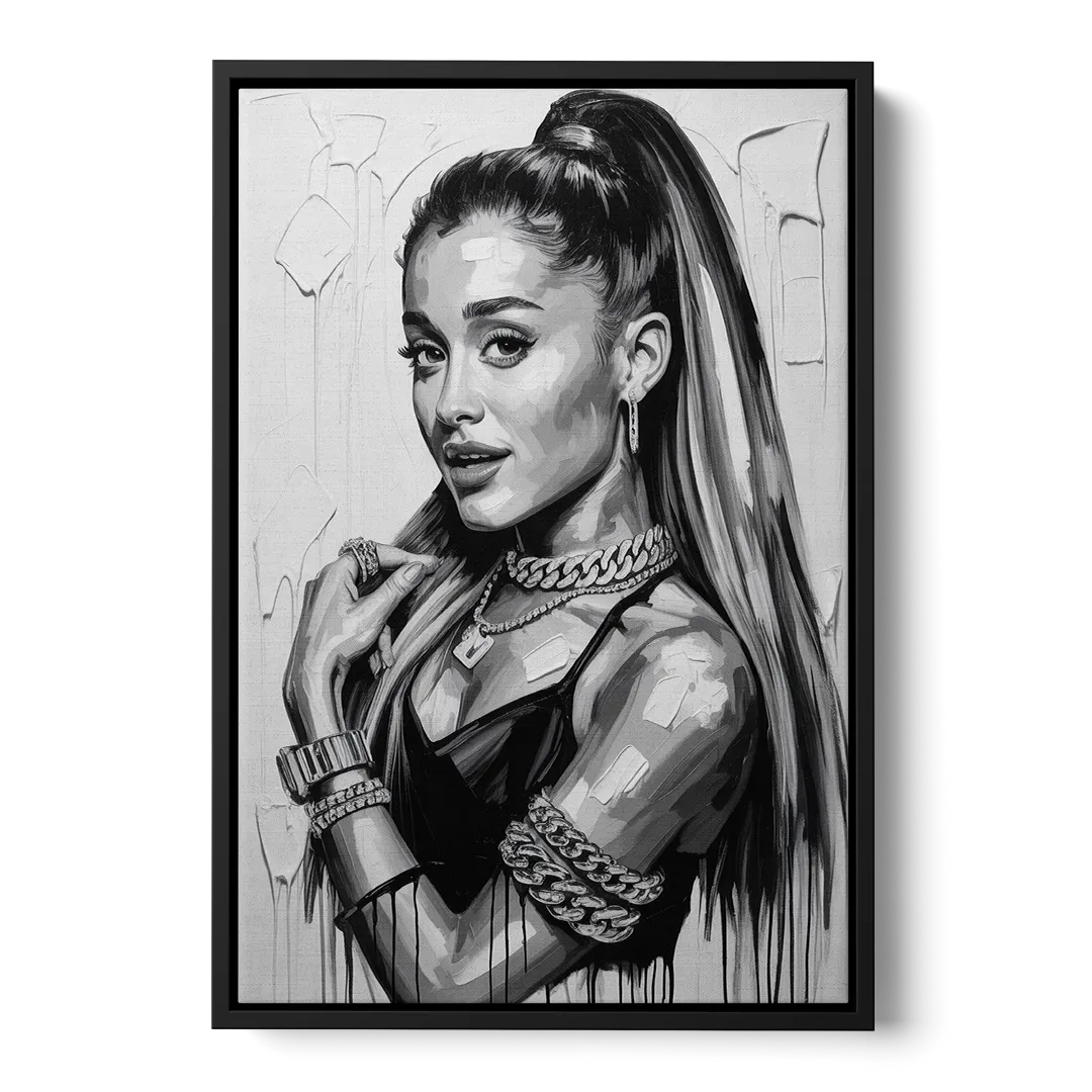 Heaven Tone Front - Black Canvas Wall Art