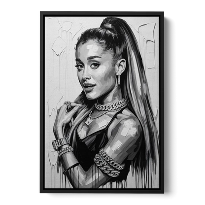 Heaven Tone Front - Black Canvas Wall Art