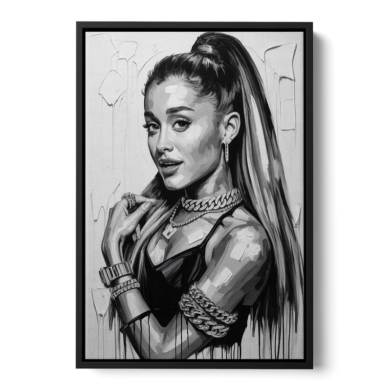 Heaven Tone Front - Black Canvas Wall Art