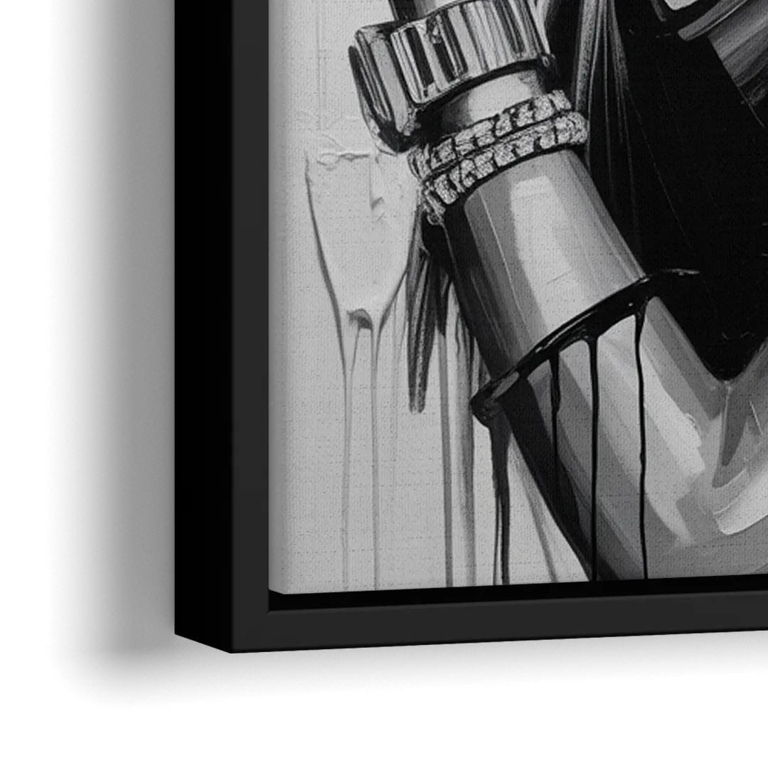 Heaven Tone - Close-Up Black Frame Canvas