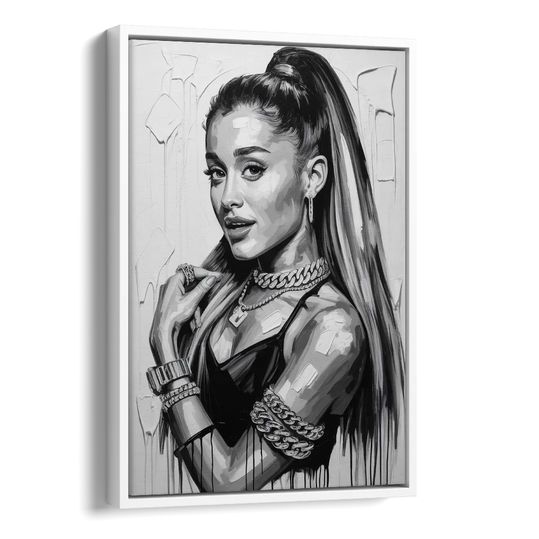 Heaven Tone Side - White Canvas Wall Art