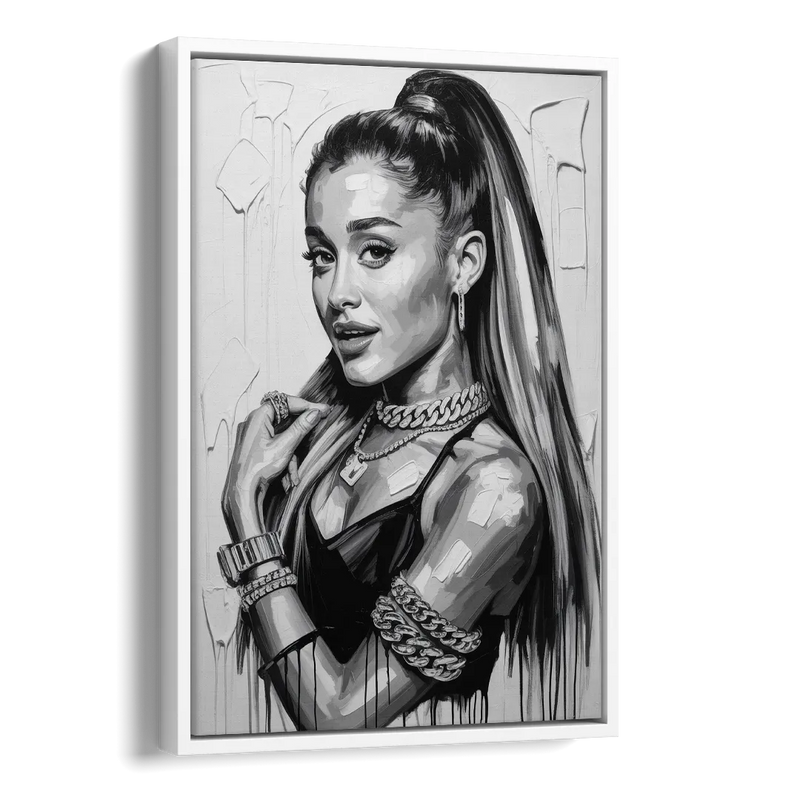 Heaven Tone Side - White Canvas Wall Art