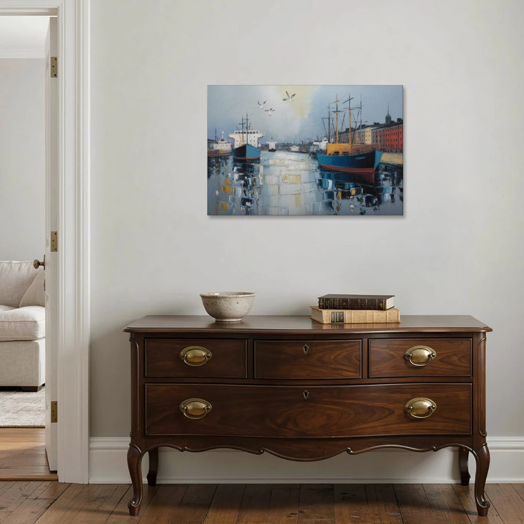 Helsinki Harbor - Canvas Wall Art - Coffee Table - 36x24