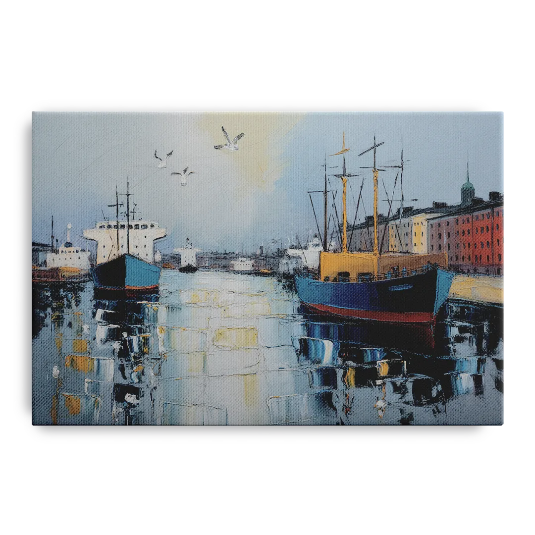 Helsinki Harbor Front - Canvas Wall Art