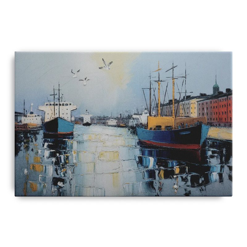 Helsinki Harbor Front - Canvas Wall Art