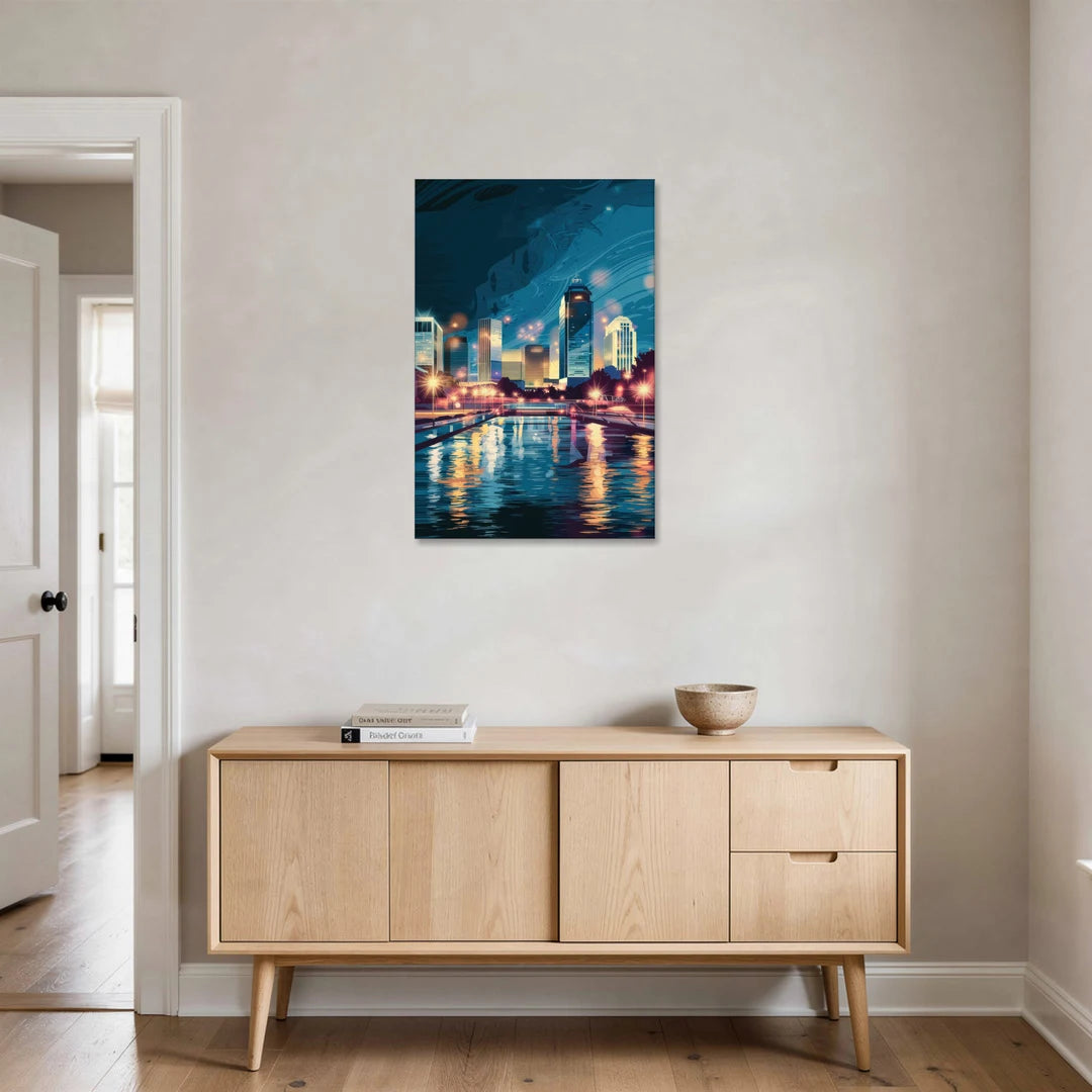 Henderson City Lights - Canvas Wall Art - Coffee Table - 24x36