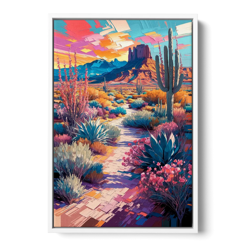 Henderson Desert Bloom Front - White Canvas Wall Art