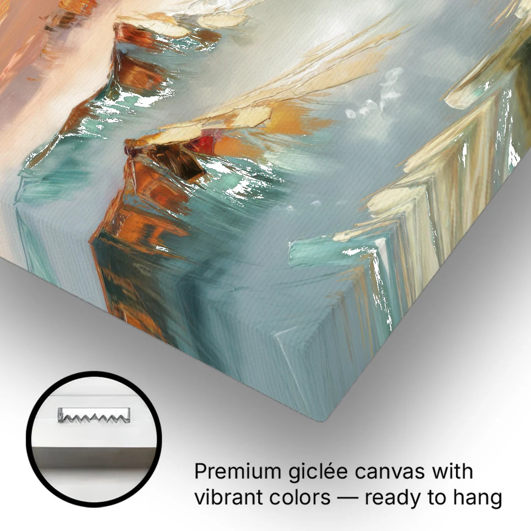 Henderson Mountain Horizon - Canvas Wall Art - Gallery Wrap Corner