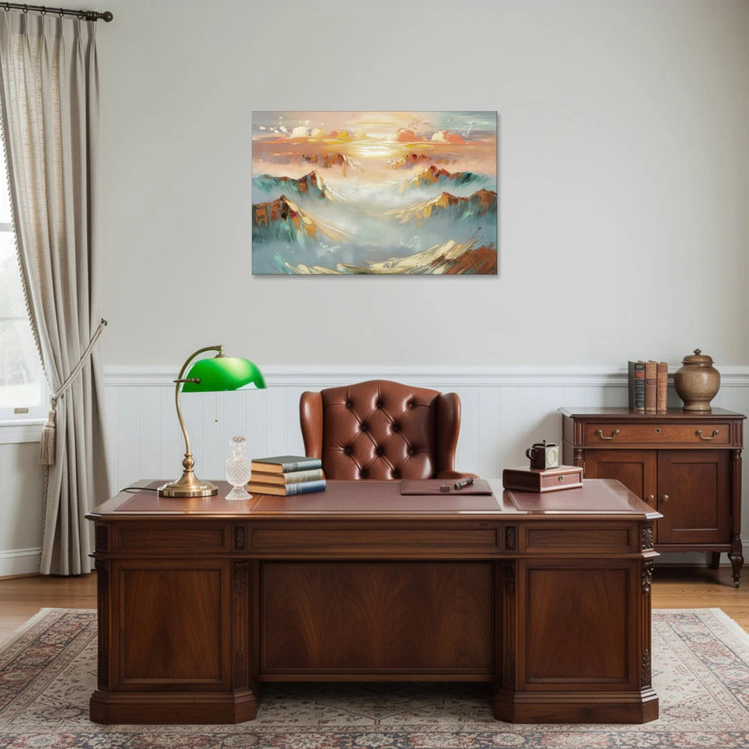 Henderson Mountain Horizon - Canvas Wall Art - Office - 36x24