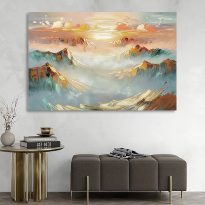 Henderson Mountain Horizon Living Room - Canvas Wall Art