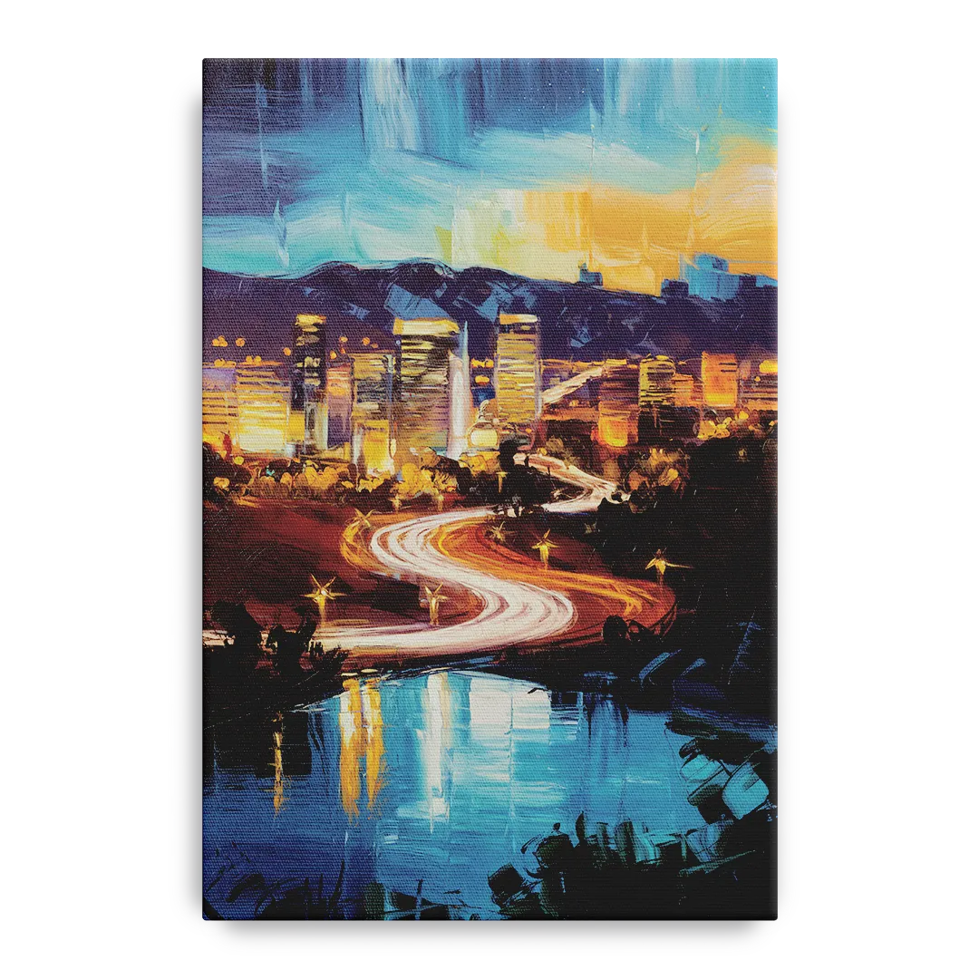 Henderson Nightscape Front - Canvas Wall Art