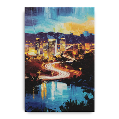 Henderson Nightscape Front - Canvas Wall Art