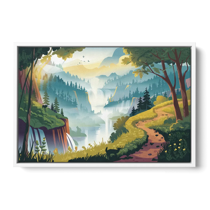 Henderson Scenic Trails Front - White Canvas Wall Art